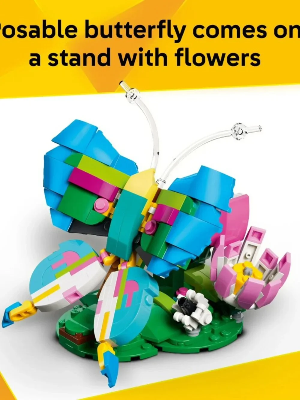 LEGO, Building Set, 31384, 3 in 1 Wild Animals Colorful Hummingbird 